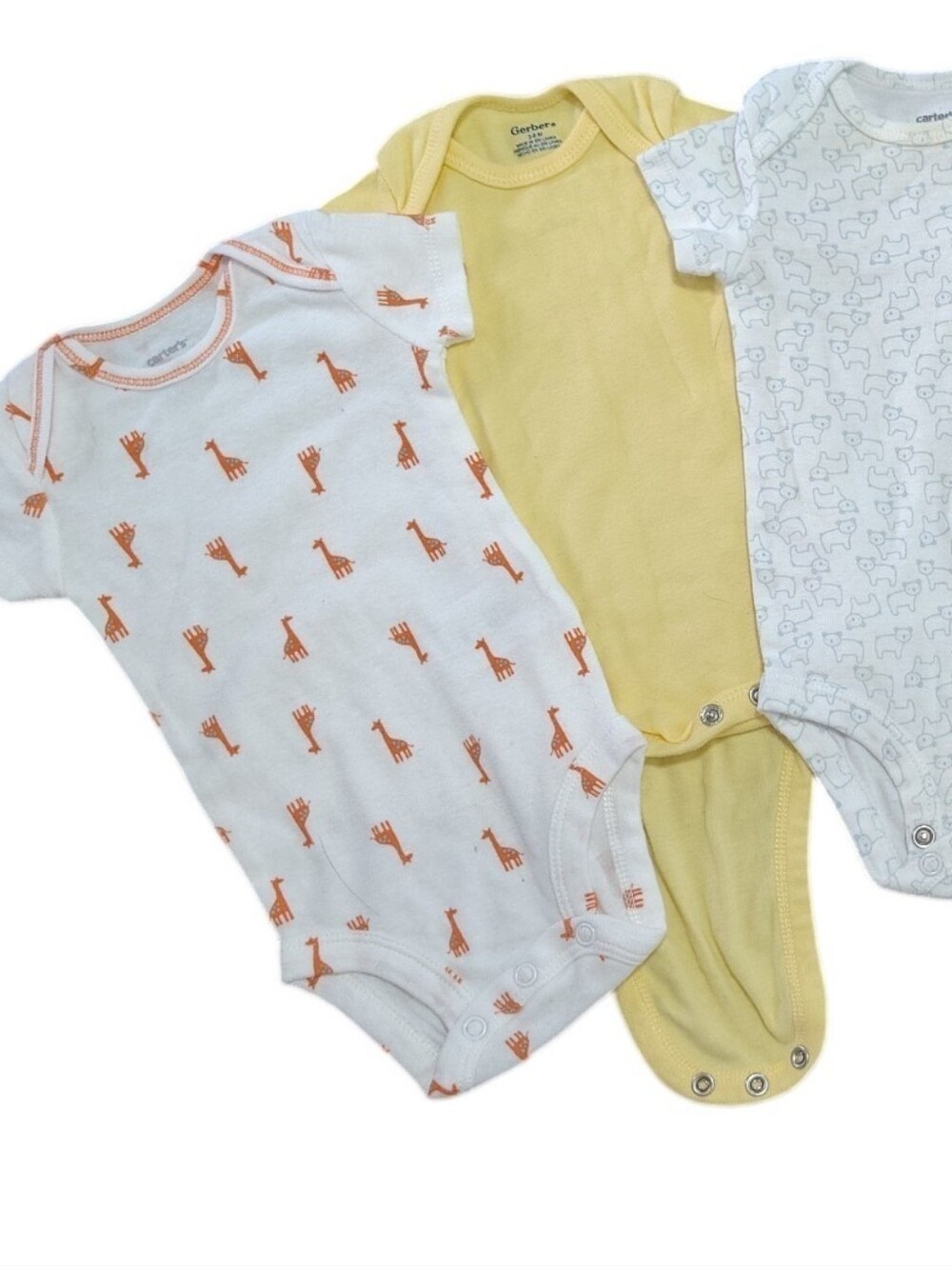 Carter's Gerber Child of Mine Small Wonders Baby Boy Bodysuit Lot 5pc 0-6M - Picture 8 of 11